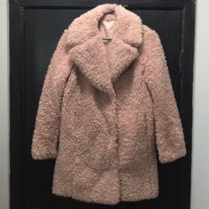 Kensie Pink Teddy Bear Coat